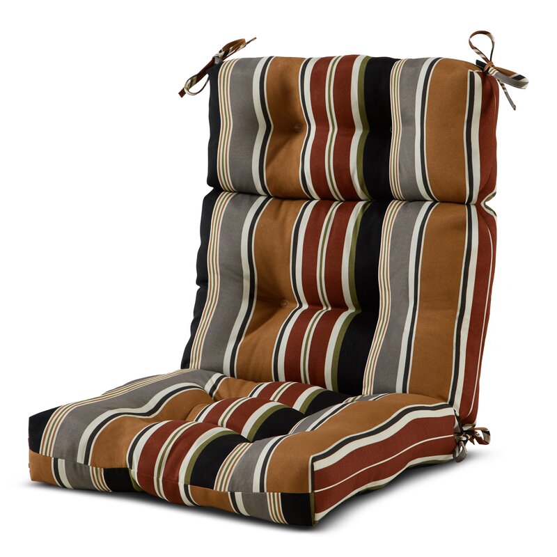 High Back Outdoor Lounge Chair Cushion 